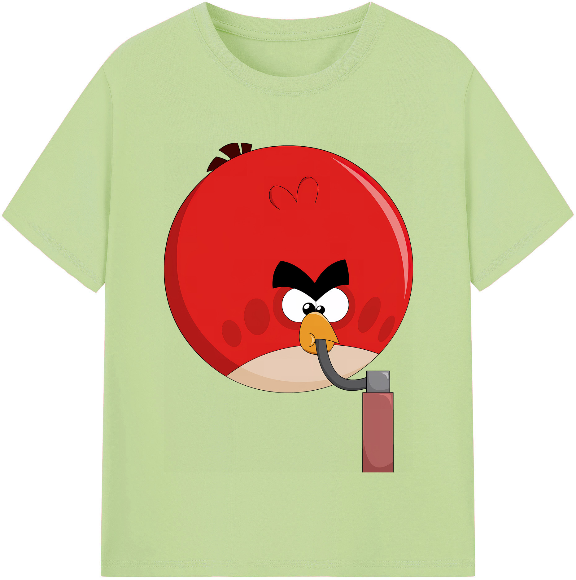 （画像用） Angry Birds アングリーバード 綿100％半袖Tシャツ（フロントプリント）